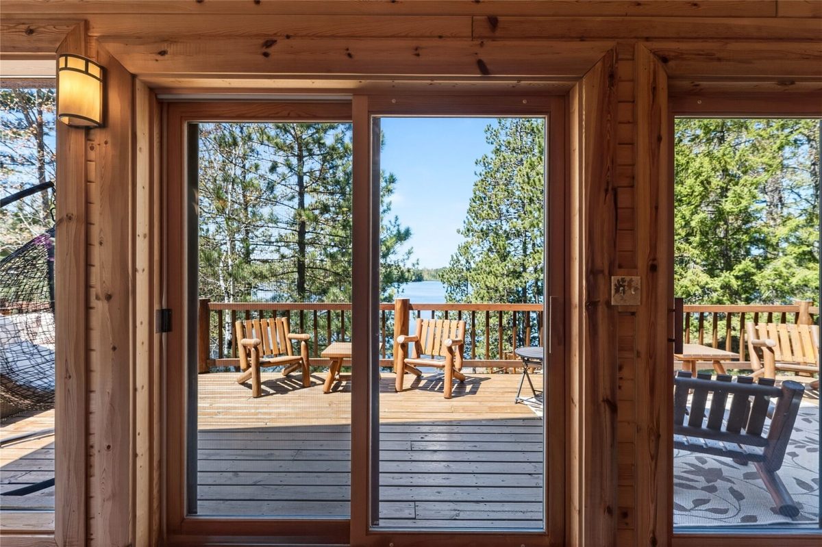 48515 N Stone Road, Barnes WI 54873 - sliding doors to the deck