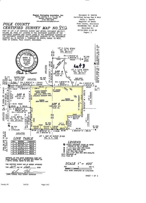XXXX 190th Street, Centuria WI 54824 - Land house for sale - MLS #1605124 - image5