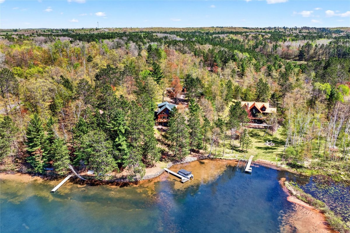 48515 N Stone Road, Barnes WI 54873 - aerial property and shoreline