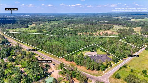 18.8 acres on State Highway 27  Hayward WI 54843