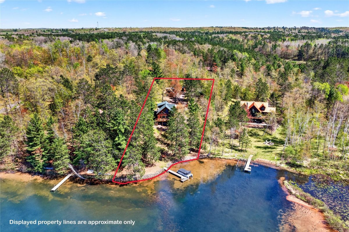 48515 N Stone Road, Barnes WI 54873 - aerial shoreline and home