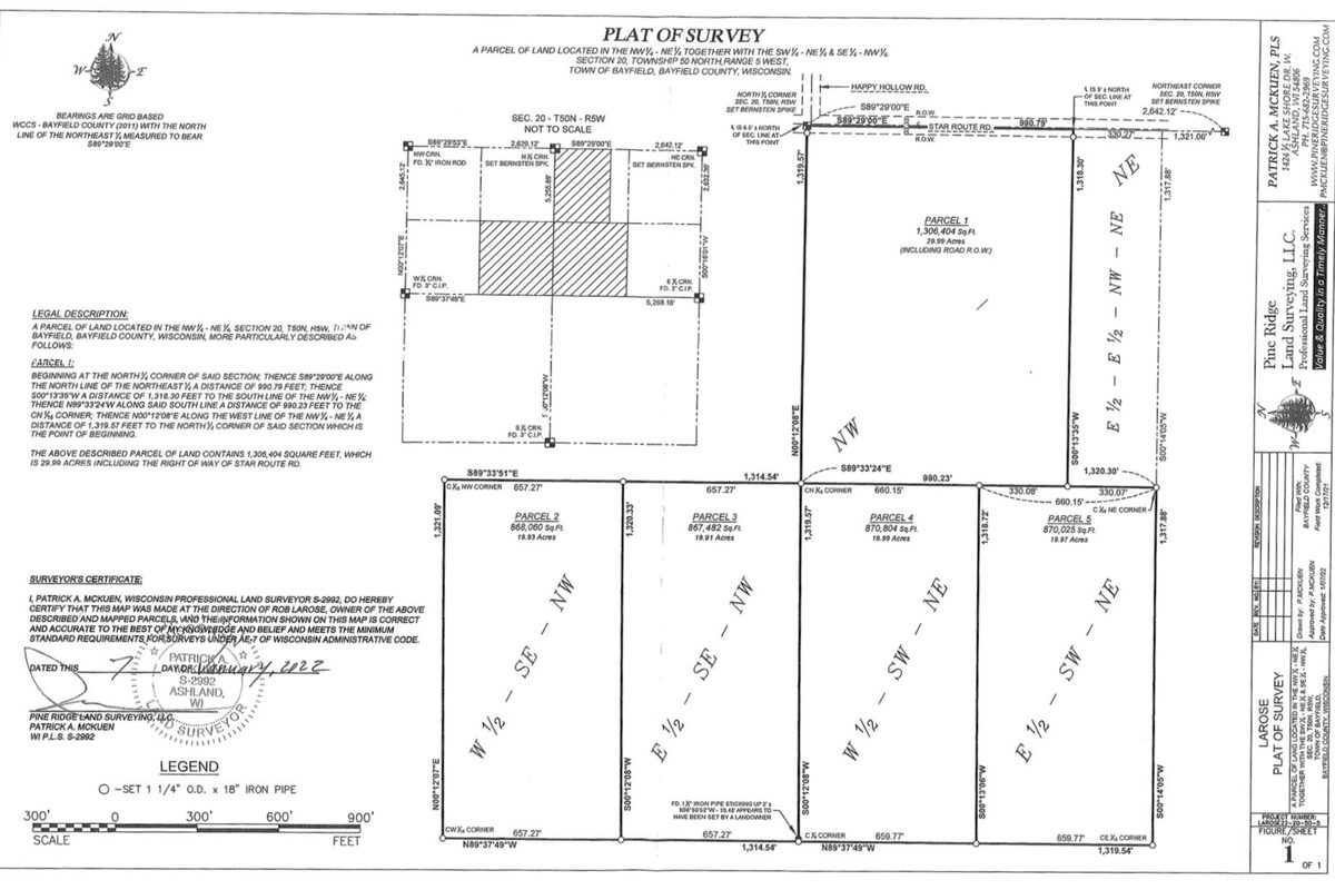 26615 Star Route Road, Bayfield WI 54814 - Land house for sale - MLS #1604800 - image3