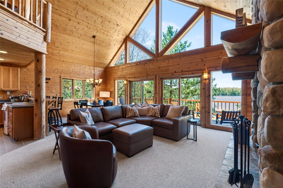 48515 N Stone Road, Barnes WI 54873 - great room with lake view