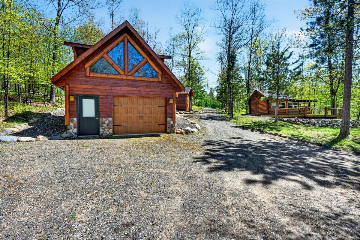 48515 N Stone Road, Barnes WI 54873 - exterior and garage from the drive