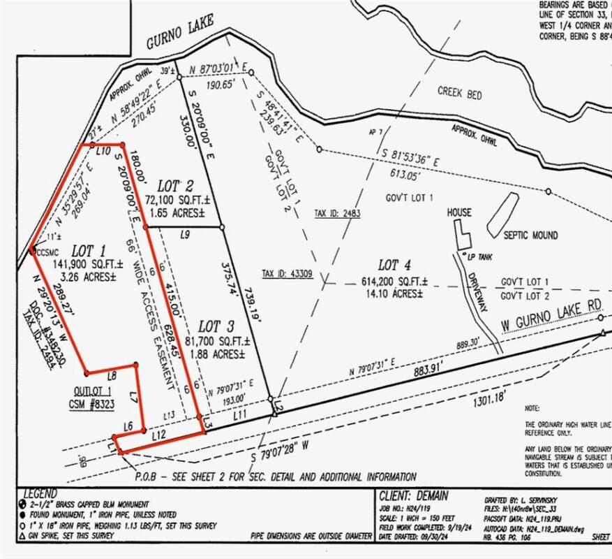 Lot 1 Gurno Lake Road, Hayward, WI