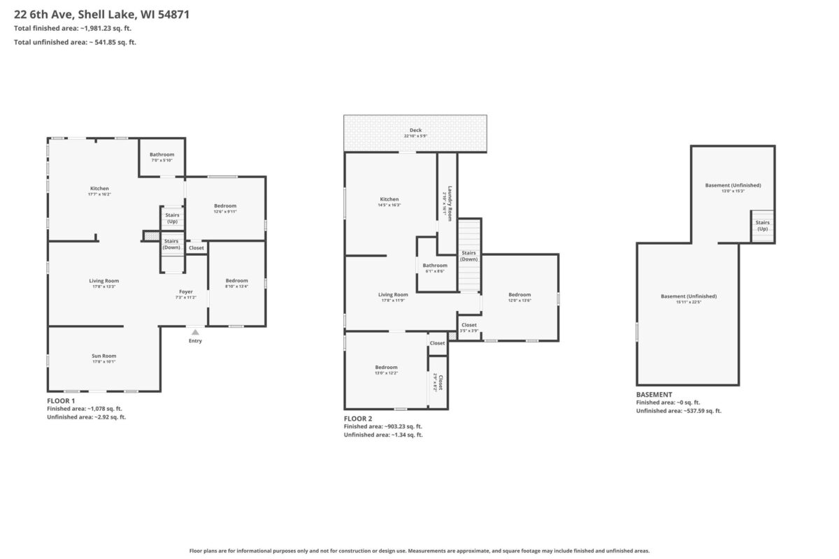 Residential at 22 6th Avenue, Shell Lake, WI 54871 — photo 4